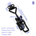 thumbnail image 1 of Black Quick ClampToggle Latch Clamp Adjustable Cabinet Boxes Lever Handle Lock Hasp For Home Sliding Door Furniture Hardware, 1 of 5
