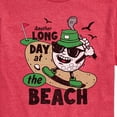 thumbnail image 3 of Instant Message - Long Day at the Beach Golfing  - Men's Short Sleeve Graphic T-shirt, 3 of 6