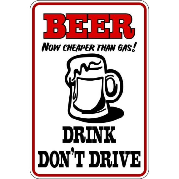 Do It Yourself Wall Decal Sticker Beer Now Cheaper Boys Bed Room Size: 9 X 18 "