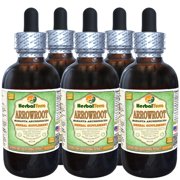 Arrowroot (Maranta Arundinacea) Glycerite, Dried Root Alcohol-FREE Liquid Extract (Herbal Terra, USA) 5x2 oz