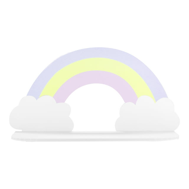Estante De Pared De Madera Decorativo Montado En La Pared Estante De Almacenamiento De Arco Iris Para El Hogar Estante De Madera Para Colgar En La Pared Estante De Almacenamiento De Artículos Diversos sonducket HA024932-02