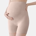 thumbnail image 5 of MEZZALL Solid Color Maternity Pregnant Women's Shorts Pregnancy Belly Support High Waist Shorts Stylish Trousers, 5 of 7
