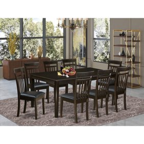 Furniture Of America Katrine Dark Cherry 9 Piece Dining Set Walmart Com Walmart Com