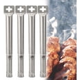 thumbnail image 1 of 4 Pcs Brûleur Droit de Remplacement pour Barbecue à Gaz Universel Réglable en Acier Inoxydable, 1 of 5