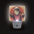 thumbnail image 3 of WOBOGO Santaclos with Outstretched Hands LED Night Light 2 Pcs Set 0.5 Watt Wall Plug in Dusk to Dawn Automatic Switch Soft White Light, 3 of 7