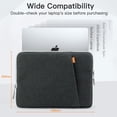 thumbnail image 2 of JETech Laptop Sleeve for 13-14 Inch MacBook Neo (A18 Pro), MacBook Air/Pro (M1-M5) (Dark Grey), 2 of 6