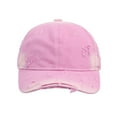 thumbnail image 2 of Only Moment Pink Mens Trucker Hat Cotton Classic Unisex Cotton Adjustable Low Crown Baseball Cap – Plain Dad Hat One Size, 2 of 3
