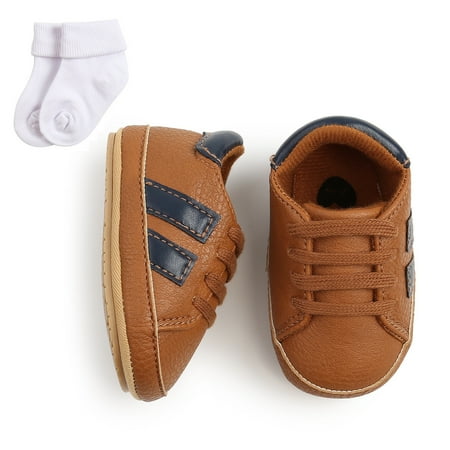 

Toyella Baby TPR soft-soled non-slip toddler shoes Brown 12cm