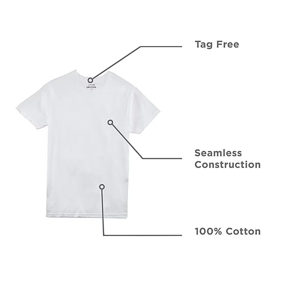 Stafford Super Soft Mens 4 Pack Short Sleeve Crew Neck T-Shirt Large White
