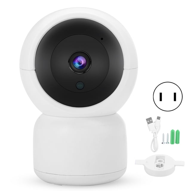 Cámara de seguridad domo 1080P WiFi seguimiento automático PanTilt inteligente con tarjeta de memoria 64G interfaz Ethernet RJ45 100240V (enchufe de EE. UU.)