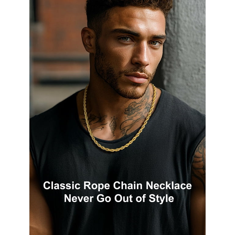 ChainsProMax Men's Twist Rope Stainless Steel Necklace photo 3