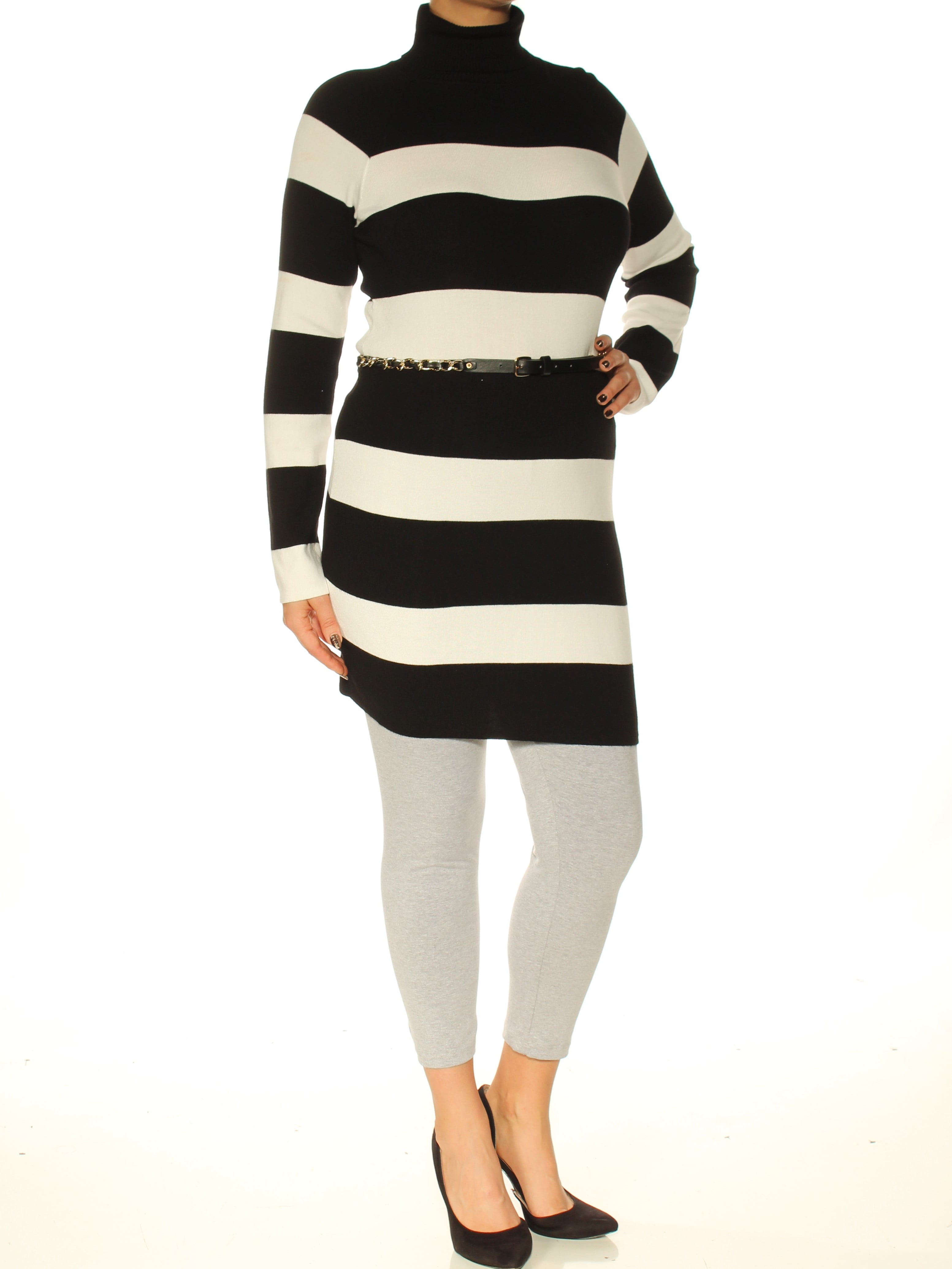 INC International Concepts inc new black white women's size large l