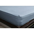 thumbnail image 2 of The Great American Store 1PC Solid Fitted Sheet - 1800 Series Brushed Microfiber 13 Inch Deep Pocket - Wrinkle, Fade, Stain Resistant - Hypoallergenic - Full Size Solid Blue, 2 of 4
