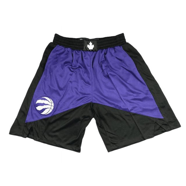 Raptors Retro Full Embroidered Zipper Pocket Pants, Basketball Dense Embroidered Shorts, Basketball Training Pants-HAPDEN