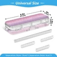 thumbnail image 3 of Plastic Pencil Box Large Capacity Pencil Boxes Clear Boxes with Snap-Tight Lid Stylish Office Supplies Storage Organizer Box Pink and Purple Glitter Pattern, 3 of 7