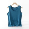 thumbnail image 2 of Timegard Plus Size Tops for Women Sleeveless Round Neck Seamless Comfy Thermal Underwear Casual Tank Tops, 2 of 7