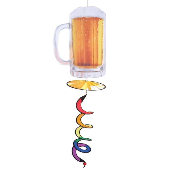 In The Breeze 1106 — Beer Mug 5 O'Clock Spinner — Happy Hour Novelty Outdoor Decoration Wind Spinner