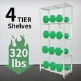 thumbnail image 3 of 5 Tier Storage Rack Wire Shelving Unit Pantry Storage Shelves Metal for Pantry Closet Kitchen Laundry Bathroom Organizer 28" W x 13" D x 62" H Silver, 3 of 10