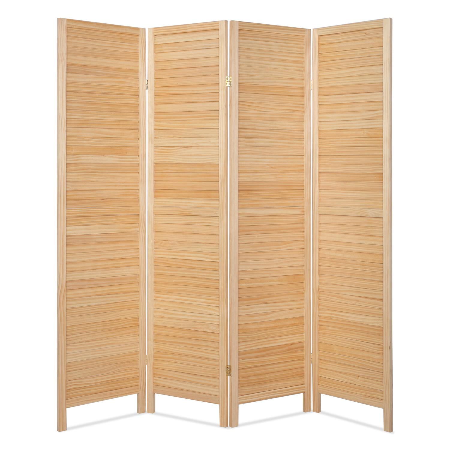 4 Panel Room Divider Wooden Shutter Freestanding Scre vrogue.co