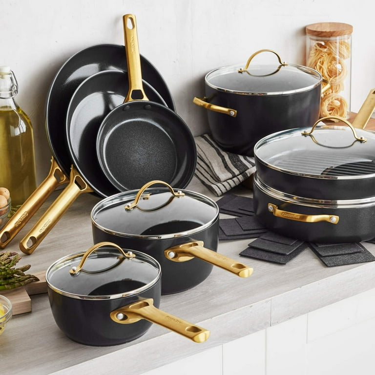 GreenPan Reserve Ceramic Nonstick 13-Piece Cookware Set | Black