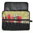thumbnail image 3 of ZheElen Motorcycle Repair Tool Bag Portable Solid Color Adjustable Strap Waterproof 10 Pockets Wrench Motorbike Storage Pouch Khaki, 3 of 6