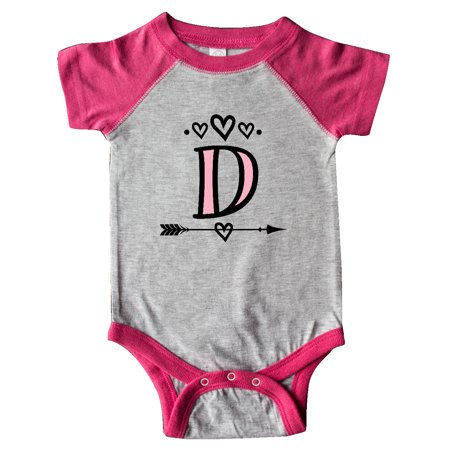 

Inktastic Letter D Monogram Tribal Arrow Gift Baby Girl Bodysuit