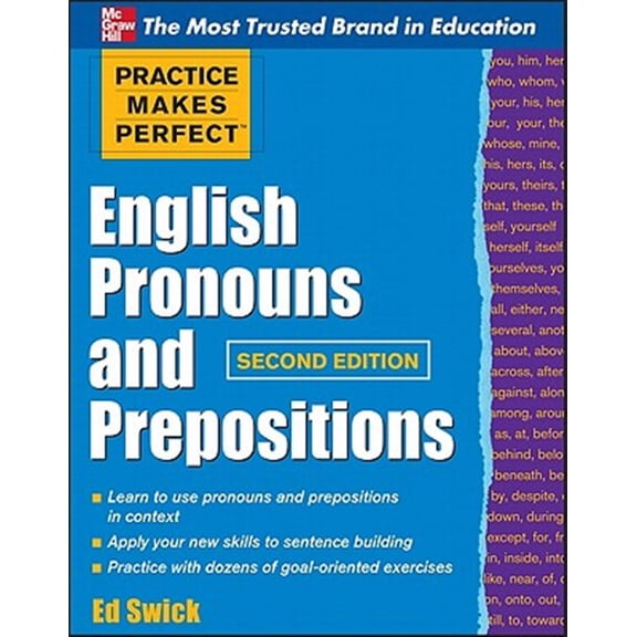 Pre-Owned Practice Makes Perfect English Pronouns and Prepositions, Second Edition (Practice Makes Perfect Series) Paperback