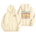 thumbnail image 1 of WEAIXIMIUNG Robe Sweat à Manches Courtes pour Femmes Col Rond Décontracté avec Poche Imprimé Lettres Anglaises, 1 of 5