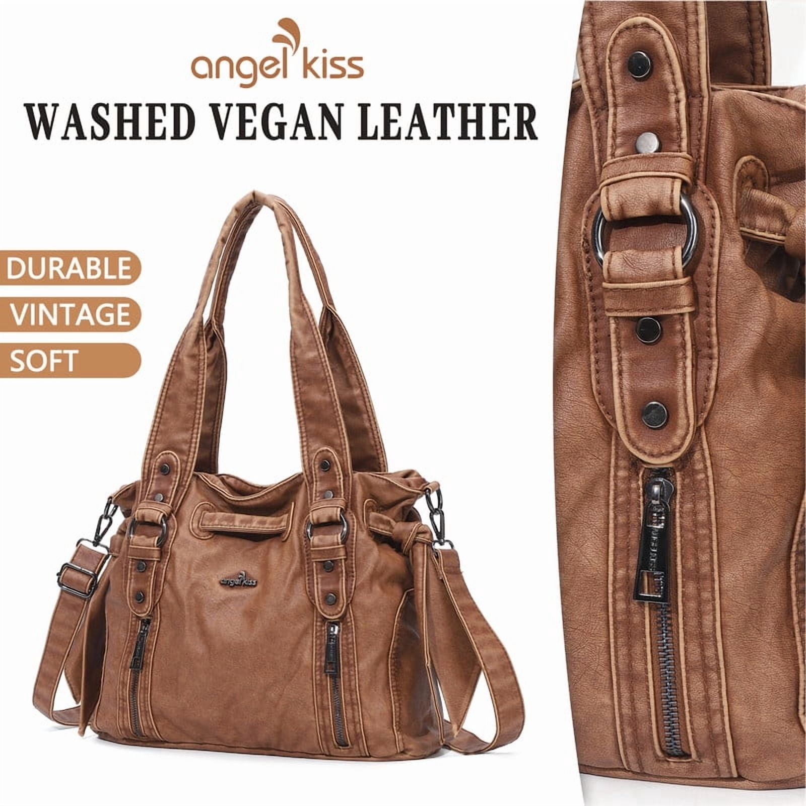 Angel Kiss Purses for Women Vegan Leather wallet and Handbags Crossbody Purses Hobo Purses Tote Satchel Handbags