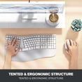 thumbnail image 3 of Meetion Director-C Ergonomic Split Keyboard & Vertical Mouse, White Gray, Rechargeable Wireless for PC/Mac, 3 of 9