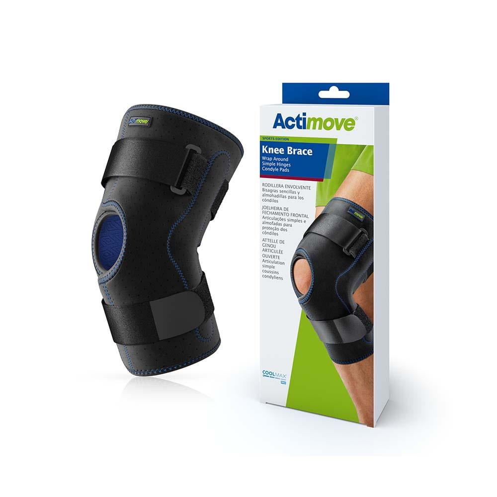 Actimove Sports Edition Knee Brace Wrap Around, Simple Hinges, Condyle Pads Left & Right