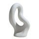 thumbnail image 2 of Florero de cerámica, florero moderno bnco, decoración de jarrón , decoración de escultura, chimenea, vino, decoración de gabinete, re B Baoblaze Florero moderno abstracto, 2 of 8