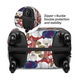 thumbnail image 4 of Kdxio Colorful Mushrooms Pattern Luggage Cover for Travel,Elastic and Durable,Fits 18-32 Inch,Anti-Scratch Suitcase Protector, 4 of 9