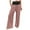 Pink, variant on YUGYXL Womens High Stretch Waist Pants Loose Summer Wide Leg Pants Palazzo Pants Beach Lightweight Trousers with Pockets Black L