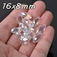 thumbnail image 5 of U8MO 12x6mm 16x8mm 20x10mm 25x12mm Teardrop Faceted Crystal Glass Loose Pendant Beads-1# Clear-12x6mm (30pcs), 5 of 9