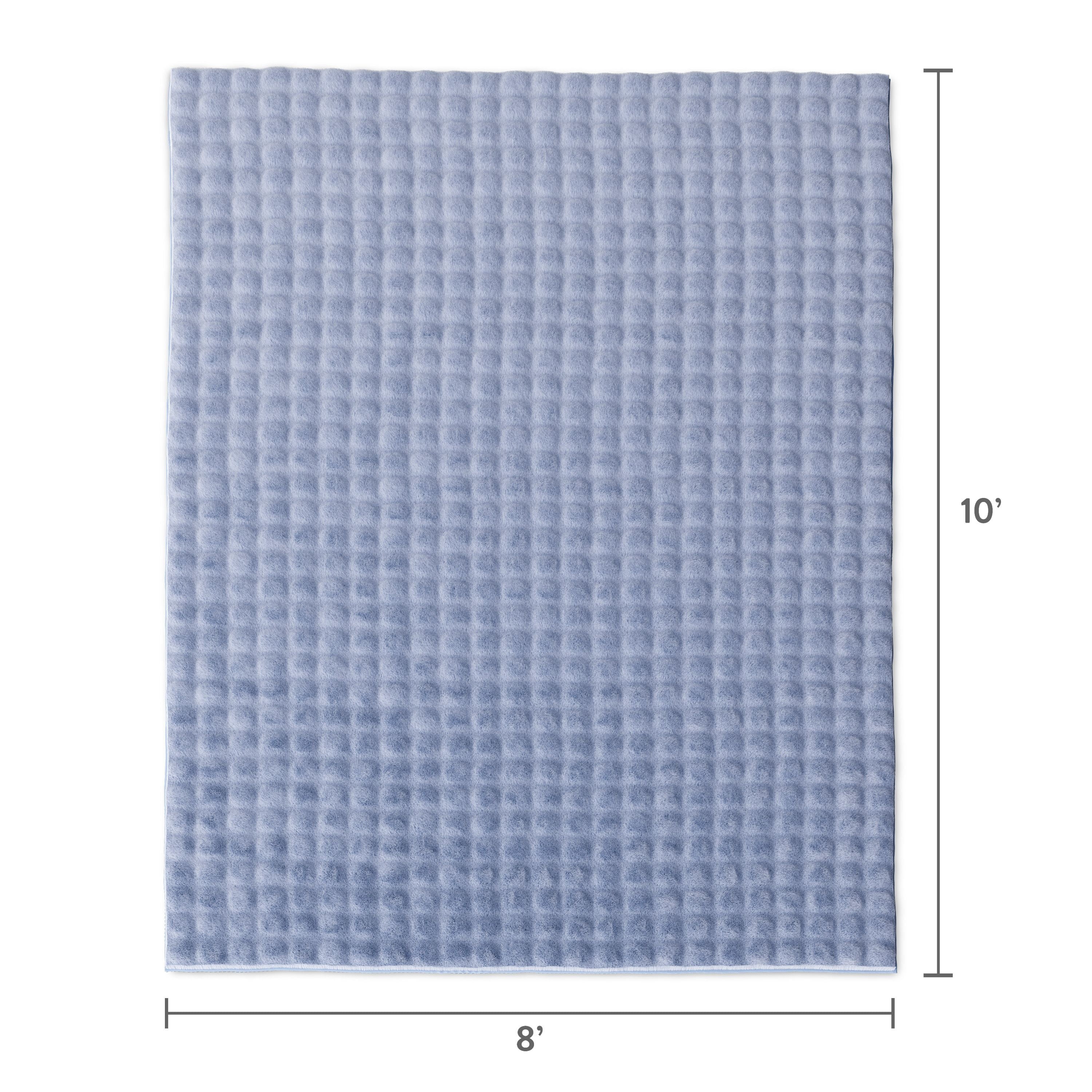 Mainstays Kids Light Purple Bubble Fur Area Rug, 8' x 10'
