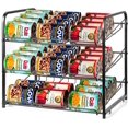 thumbnail image 2 of Crzdeal 3 Tier Can Rack Organizer, Stackable Can Storage Dispenser, Holds up to 36 Cans, Black, 2 of 6