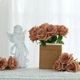 thumbnail image 2 of Artificial Rosa, 10 Uds., Ramo de Flores Abierto, Tallos de Rosas Sintéticas para Arreglo de Boda, Ramo de Novia, Centro de Mesa, Flores de Seda Sintética Falsa (Rosa Polvorienta), 2 of 7