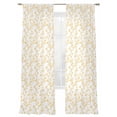 thumbnail image 7 of Yellow Spring Floral Sheer Curtains 96 Inch Length 2 Panels Set, Elegant Watercolor Summer Botanical Voile Window Treatment Semi Sheer Long Curtains Drapes for Bedroom/Living Room/Kitchen 52"x96"x2, 7 of 7