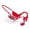 红色, variant on AKZ-G9 Graffiti Bone Conduction Wireless Bluetooth Earphones Card Slot Digital Display Over-Ear Stylish Sports Waterproof