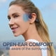 thumbnail image 2 of Generic Bone Conduction Headphones with Noise-Canceling MIC, Bluetooth Waterproof Sport Headphones, Open Ear Stereo Headphones up to 10H Playtime, Wireless Headset for Running and Workout (Red), 2 of 9