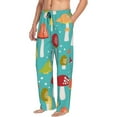 thumbnail image 2 of Balery Mushrooms print Men's Pajama Pants,Ultra Lightweight Pjs,Lounge Pant-Large, 2 of 9