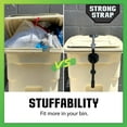 thumbnail image 7 of Blazer Brand Strong Strap Lid Lock for 32–96 Gallon Outdoor Garbage Cans, No Tools Required, Durable, Black, 1 Pack, 7 of 7
