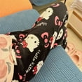 thumbnail image 4 of Halloween épaissir Hello Kitty pyjama pantalon Sanrio Anime polaire Double tissu élastique doux femmes pantalon dessin animé cadeau d'anniversaire, 4 of 4
