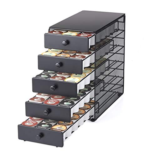 Coffee Pod Storage Drawer, Satin Black 