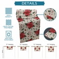 thumbnail image 6 of Christmas Poinsettia Table Runner 60 Inches Long Farmhouse Dress Scarves, Xmas Red Flowers Pine Cones Vintage Dining Tablerunner for Coffee Table/Kitchen Island/Party Décor, 13" x 60", 6 of 8