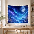 thumbnail image 5 of Mountain Lake Vast with Nighttime Starry Luminous Full, Mystical Fantasy for Space Lovers, Galaxy Room Decor, Christmas Gift, Tapestry Wall Hanging for Bedroom and Dorm, 5 of 7