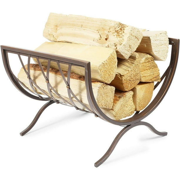 Bronze Iron Curved Firewood Rack Fireplace Log Wood Storage Holder For Indoor Outdoor Com - Fireplace Wood Holder Indoor Gold Bronze Iron Curved Firewood Rack Fireplace Log Wood Storage Holder For Indoor Outdoor Com - Fireplace Wood Holder Indoor Gold