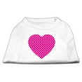 thumbnail image 3 of Pet Dog  Cat Shirt Screen Printed, "Pink Swiss Dot Heart", 3 of 8