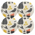 thumbnail image 2 of Stylized Cat and Leaves 15.4in Diameter PVC Plate Mat, Heat-Resistant and Cuttable, Kitchen Decor, 2 of 7